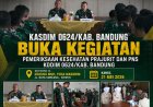 Kasdim 0624/kab Bandung buka kegiatan Pemeriksaan Kesehatan Prajurit dan PNS