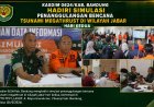 Kasdim 0624/Kab. Bandung Hadiri Simulasi Penanggulangan Bencana Tsunami Megathrust Hari Kedua